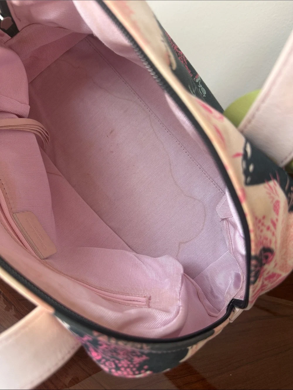 Christian Lacroix Floral Dome Cosmetic Case in Black, Cream & Pink